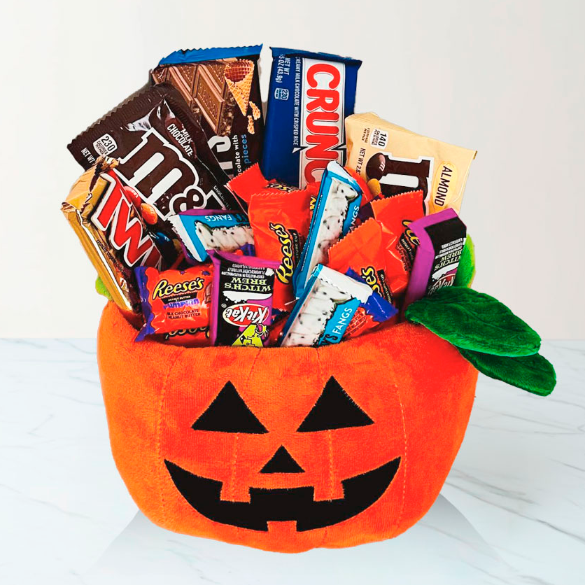 Sweet Halloween Pumpkin Basket