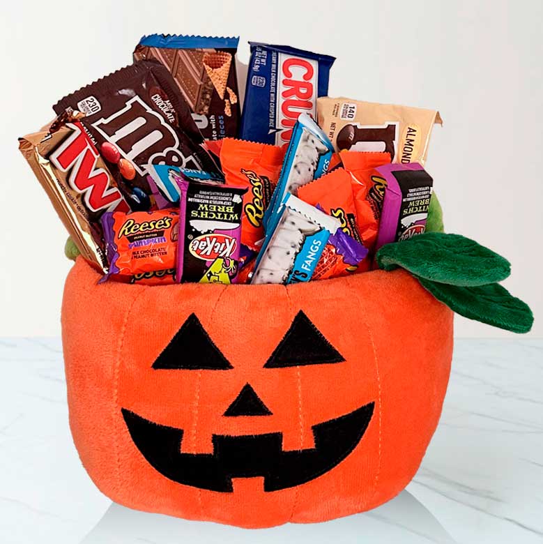 Sweet Halloween Pumpkin Basket